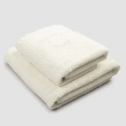 Viadurini Textile Handtücher-Vollgesichtshandtuch und Gästetuch in Terry und Leinenmischung - Kelim