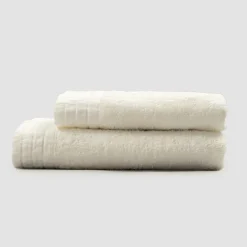 Viadurini Textile Handtücher-Vollgesichtshandtuch und Gästetuch in Terry und Leinenmischung - Kelim