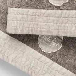 Viadurini Textile Handtücher-Vollgesichtshandtuch und Gästetuch in Terry und Leinenmischung - Kelim