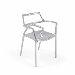 Vondom Gartenstühle Kunststoff-Delta Outdoor Stuhl aus Polypropylen, modernes Design, 4 Stück