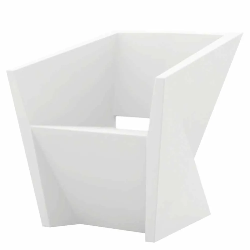 Vondom Sessel Kunststoff-Faz weiß lackierter Outdoor-Sessel, modernes Design