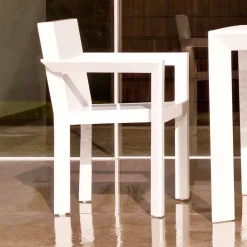 Vondom Gartenstühle Kunststoff-Frame Gartenstuhl mit Armlehnen aus Polyethylen, modernes Design,2 Stücke