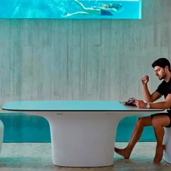 Vondom Gartentische Fest-Ufo Outdoor Esstisch, modernes Design 200x100 cm