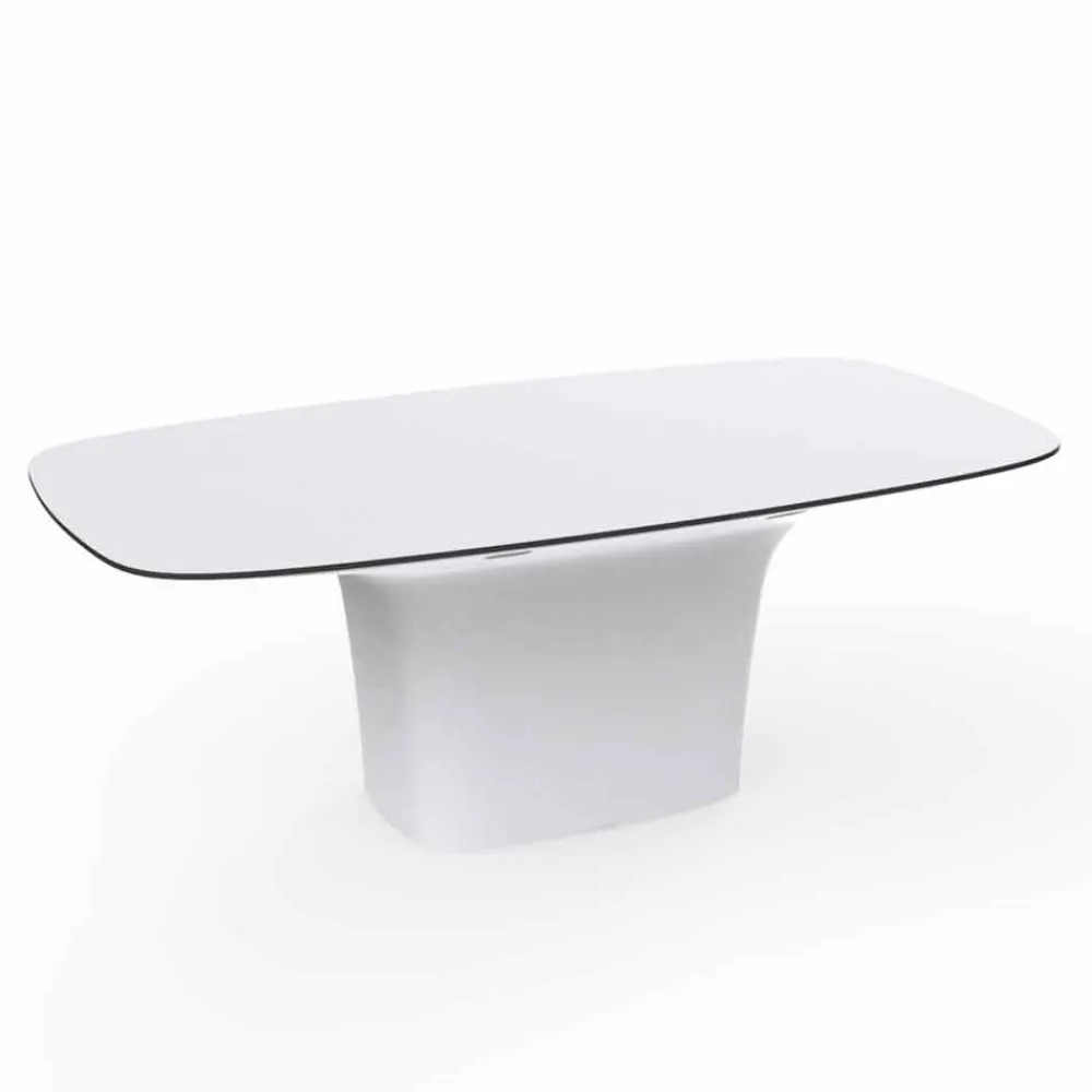Vondom Gartentische Fest-Ufo Outdoor Esstisch, modernes Design 200x100 cm