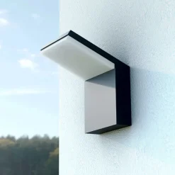 Viadurini Lighting Garten-Wandlampen-18W LED Flutlicht Außenwandleuchte aus weißem oder schwarzem Aluminium - Nerea