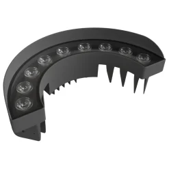 Viadurini Lighting Design Beleuchtung-9W LED-Außenstrahler in mattschwarzem Aluminium-Finish - Tudor