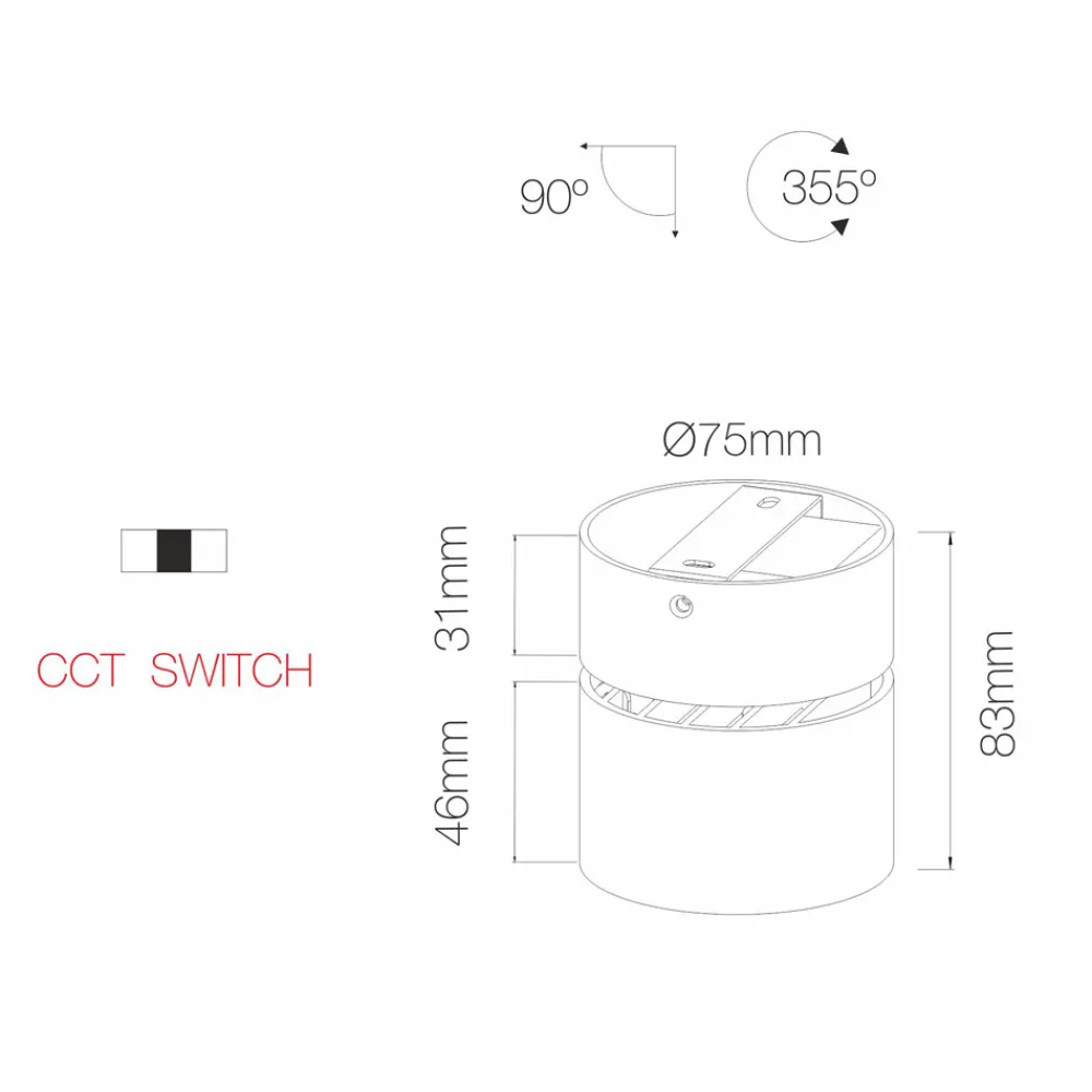 Viadurini Lighting Moderne Wandleuchten-7W Runde LED-Wand- oder Deckenleuchte aus Aluminium - China