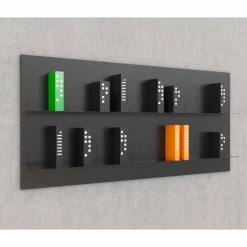 Mabele Moderne Design Bücherregale-Wand Bücherschrank vom Design Maße 186x86 , modell Skyline, handgefertigt