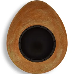 Viadurini Fire Design Wandkamine Bioethanol-Wand Bioethanol Kamin in ovalem Design lackierter Stahl - Guiscard