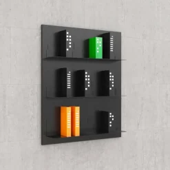 Mabele Moderne Design Bücherregale-Wand Design Bücherschrank Maße 90x110 , modell Skyline, handgefertigt