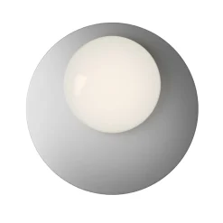 Viadurini Lighting Moderne Wandleuchten-Wand- oder Deckenleuchte aus Aluminium, Metall und weißem Glas - Luma