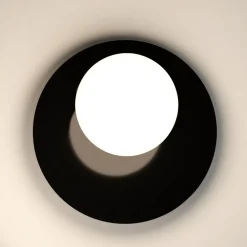 Viadurini Lighting Moderne Wandleuchten-Wand- oder Deckenleuchte aus Aluminium, Metall und weißem Glas - Luma