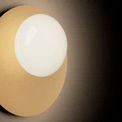 Viadurini Lighting Moderne Wandleuchten-Wand- oder Deckenleuchte aus Aluminium, Metall und weißem Glas - Luma