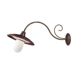 Viadurini Lighting Design Wandleuchten-Wandapplikation aus Messing, Kupfer und Glas - Schnecke