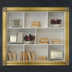 Viadurini Living Tv-Möbel-Wand-Bücherregal aus Gelotonholz hergestellt in Italien Giulio