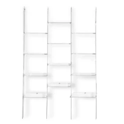 Viadurini Living Moderne Design Bücherregale-Wandbücherregal in transparentem Plexiglas Design bis zu 4 Elemente - Trezza