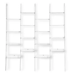 Viadurini Living Moderne Design Bücherregale-Wandbücherregal in transparentem Plexiglas Design bis zu 4 Elemente - Trezza