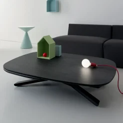 Viadurini Living Tisch Höhenverstellbar-Wandelbarer ausziehbarer Couchtisch aus Metall und Keramik - Gioacco