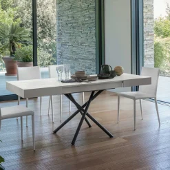 Viadurini Living Tisch Höhenverstellbar-Wandelbarer Couchtisch aus Holz und Metall, Made in Italy - Sanrocco