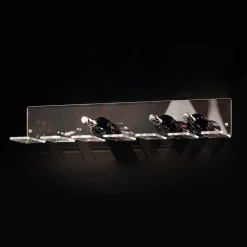 Viadurini Living Design Weinregal-Wandflaschenhalter für 6 Flaschen aus Plexiglas Made in Italy - Canberra