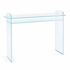 Viadurini Living Konsolentisch Flur-Wandkonsole für den Eingang in Extra-Klarglas-Luxus-Design - Salvie