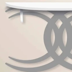 Viadurini Living Konsolentisch Flur-Wandkonsole für modernes Design in weißem und grauem Holz - Coco