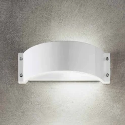 Aldo Bernardi Klassische Wandleuchten-Wandlampe aus Feinsteinzeug weiß Glamour von