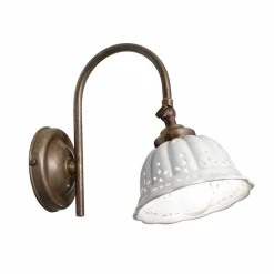 Il Fanale Vintage Wandleuchten-Wandlampe aus Keramik Anita im Liberty Design von