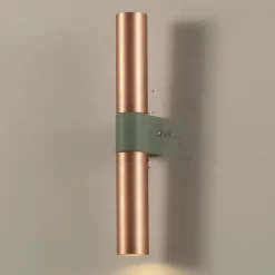 Toscot Moderne Wandleuchten-Wandlampe aus Keramik und Kupfer handgefertigt in Italien - Match