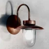Aldo Bernardi Vintage Wandleuchten-Wandlampe aus Kupfer, Glas und Messing La Traviata