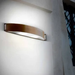 Aldo Bernardi Klassische Wandleuchten-Wandlampe aus Kupfer und Methacrylat Fashion