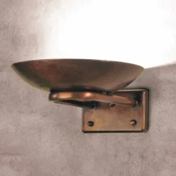 Aldo Bernardi Vintage Wandleuchten-Wandlampe aus Messing und Glas Allegro von