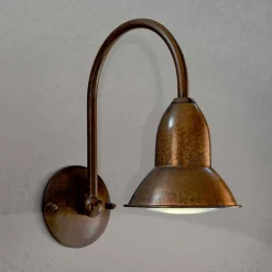 Aldo Bernardi Garten-Wandlampen-Wandlampe für den Außenbereich aus Messing Jasmine von