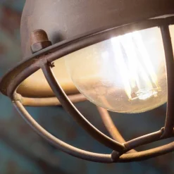 Ferroluce Vintage Wandleuchten-Wandlampe 3-Strahler verstellbar aus Keramik und Metall Lacey