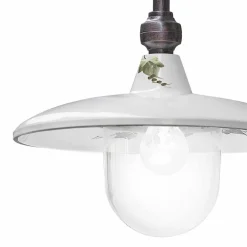 Ferroluce Garten-Wandlampen-Wandleuchte aus Aluminium und handbemaltem klassischem Design - Campobasso