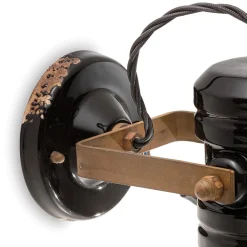 Ferroluce Wandleuchte Industrial-Wandleuchte aus Eisen und industrieller handgefertigter Keramik - Urban