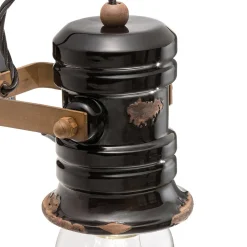 Ferroluce Wandleuchte Industrial-Wandleuchte aus Eisen und industrieller handgefertigter Keramik - Urban