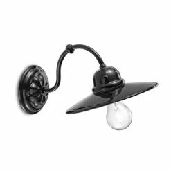 Ferroluce Klassische Wandleuchten-Wandleuchte aus Keramik hochglänzend Retro