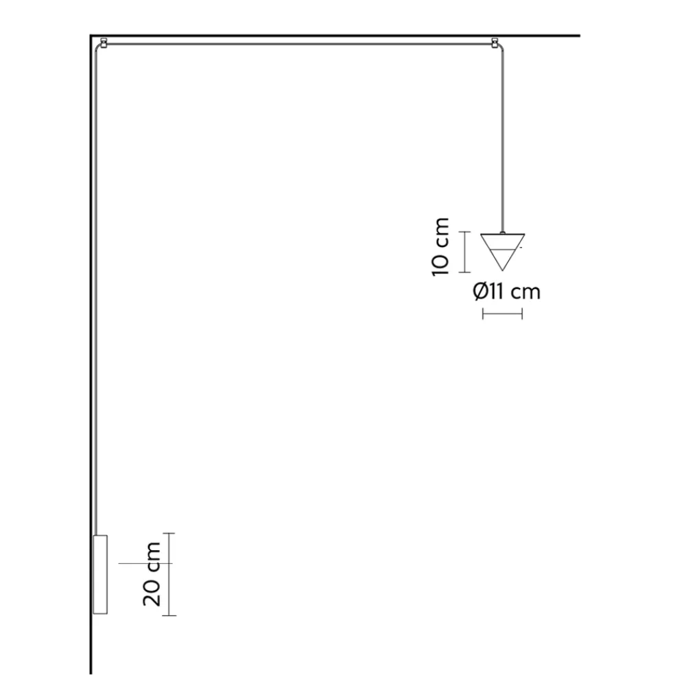 Viadurini Lighting Design Wandleuchten-Wandleuchte aus schwarzem Aluminium und Kegel Tolles minimalistisches Design - Mercado