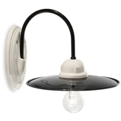 Ferroluce Vintage Wandleuchten-Wandleuchte im rustikalen Stil aus Keramik von