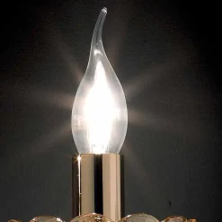 Viadurini Lighting Klassische Wandleuchten-Wandleuchte mit 2 Leuchten, klassisches Design in Belle Kristall und Glas