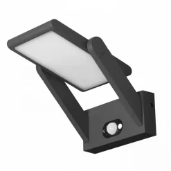 Viadurini Lighting Garten-Wandlampen-Wandleuchte Solar Led Spotlight aus weißem oder schwarzem Aluminium mit Sensor - Hugo
