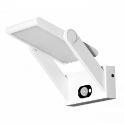 Viadurini Lighting Garten-Wandlampen-Wandleuchte Solar Led Spotlight aus weißem oder schwarzem Aluminium mit Sensor - Hugo