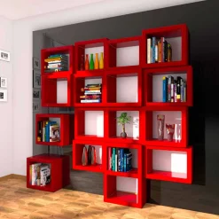 Viadurini Design Moderne Design Bücherregale-Wandregal in modernem Design Fra011 Made in Italy