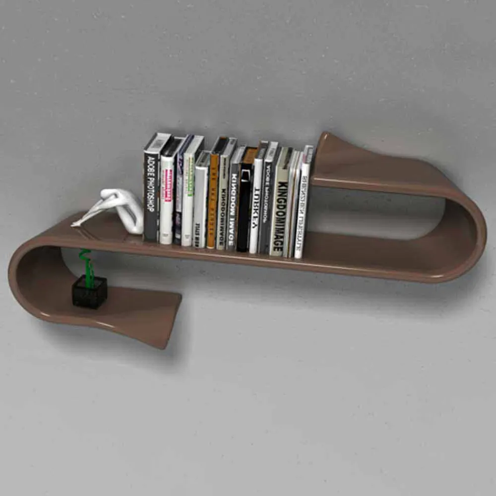 Viadurini Design Wandregale-Wandregal modern Made in Italy Waveshelf