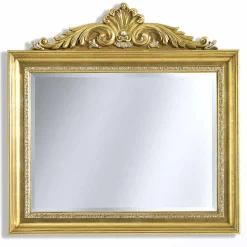 Viadurini Classic Wandspiegel-Wandspiegel aus Friesharz und Holz handgefertigt in Italien Ivan