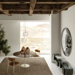 Viadurini Living Wandspiegel-Wandspiegel aus gebogenem konvexem Glas in verschiedenen Ausführungen - Hell