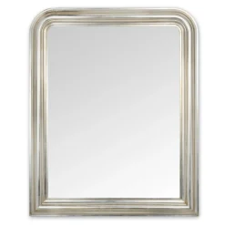 Viadurini Classic Wandspiegel-Wandspiegel aus Holz mit Blattsilber-Finish Made in Italy - Navona