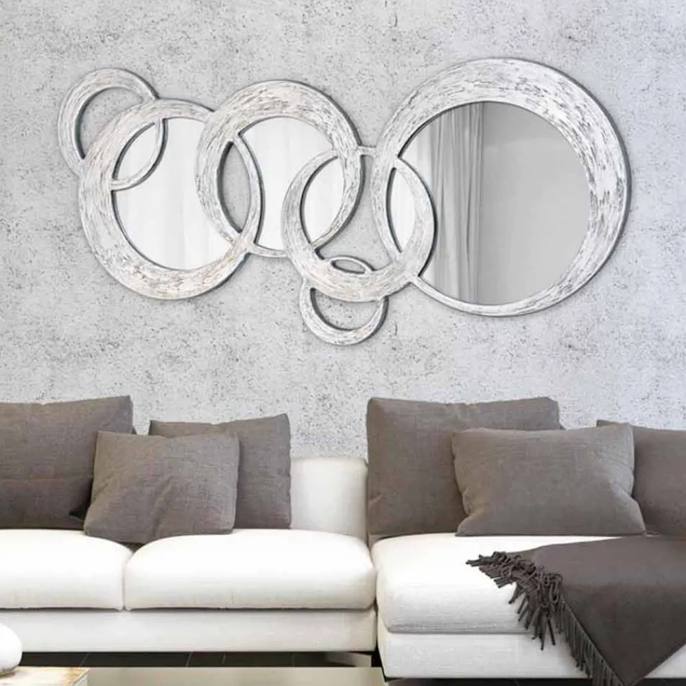 Viadurini Decor Wandspiegel-Wandspiegel in modernem Design Circles von