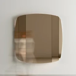 Viadurini Living Wandspiegel-Wandspiegel mit Struktur aus schwarz lackiertem Holz, hergestellt in Italien – Arya